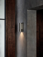 Astro Ava 200 Coastal Wall Light in Brushed Stainless Steel