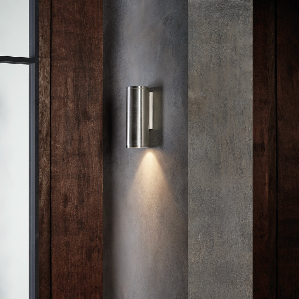 Astro Ava 200 Coastal Wall Light in Brushed Stainless Steel