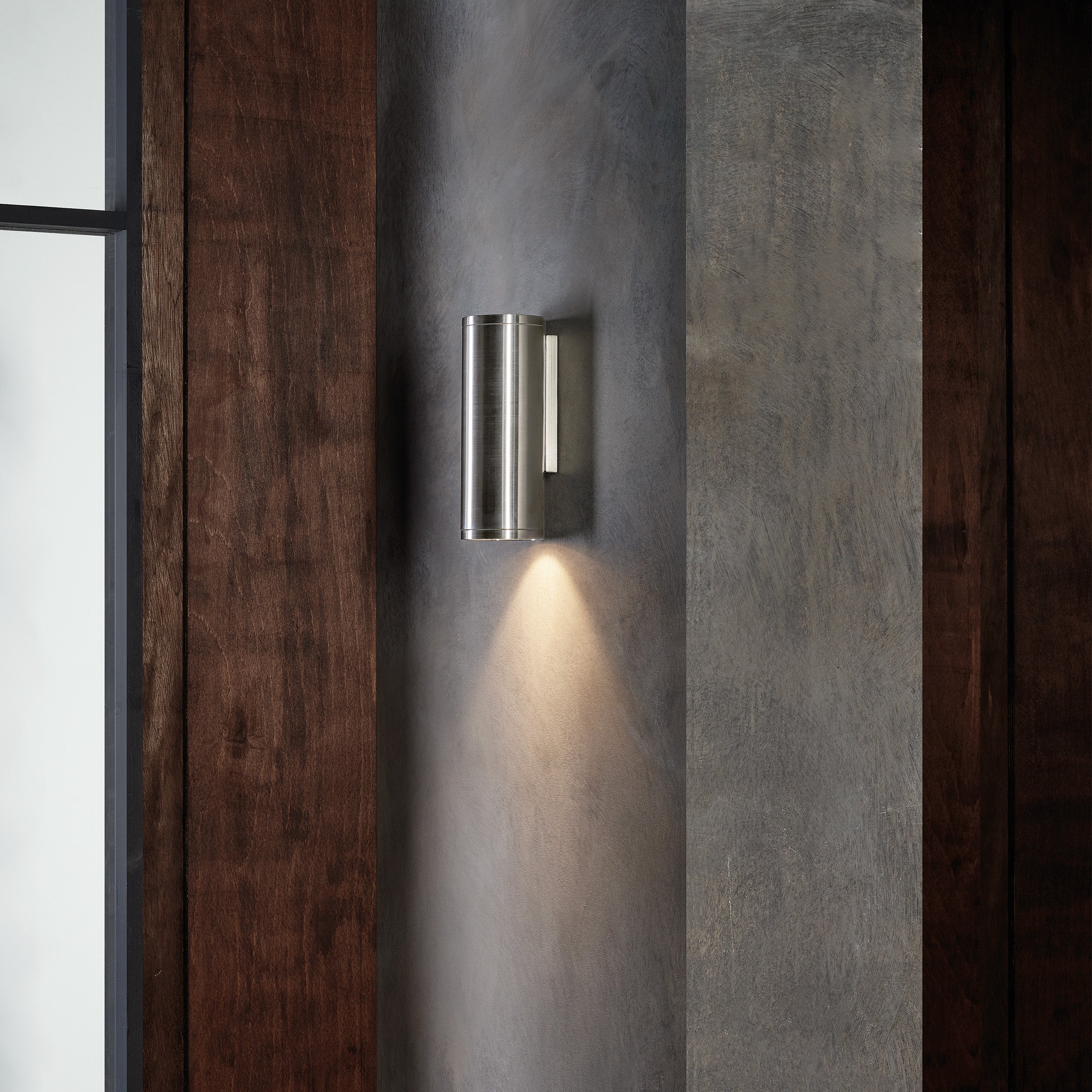 Astro Ava 200 Coastal Wall Light in Brushed Stainless Steel