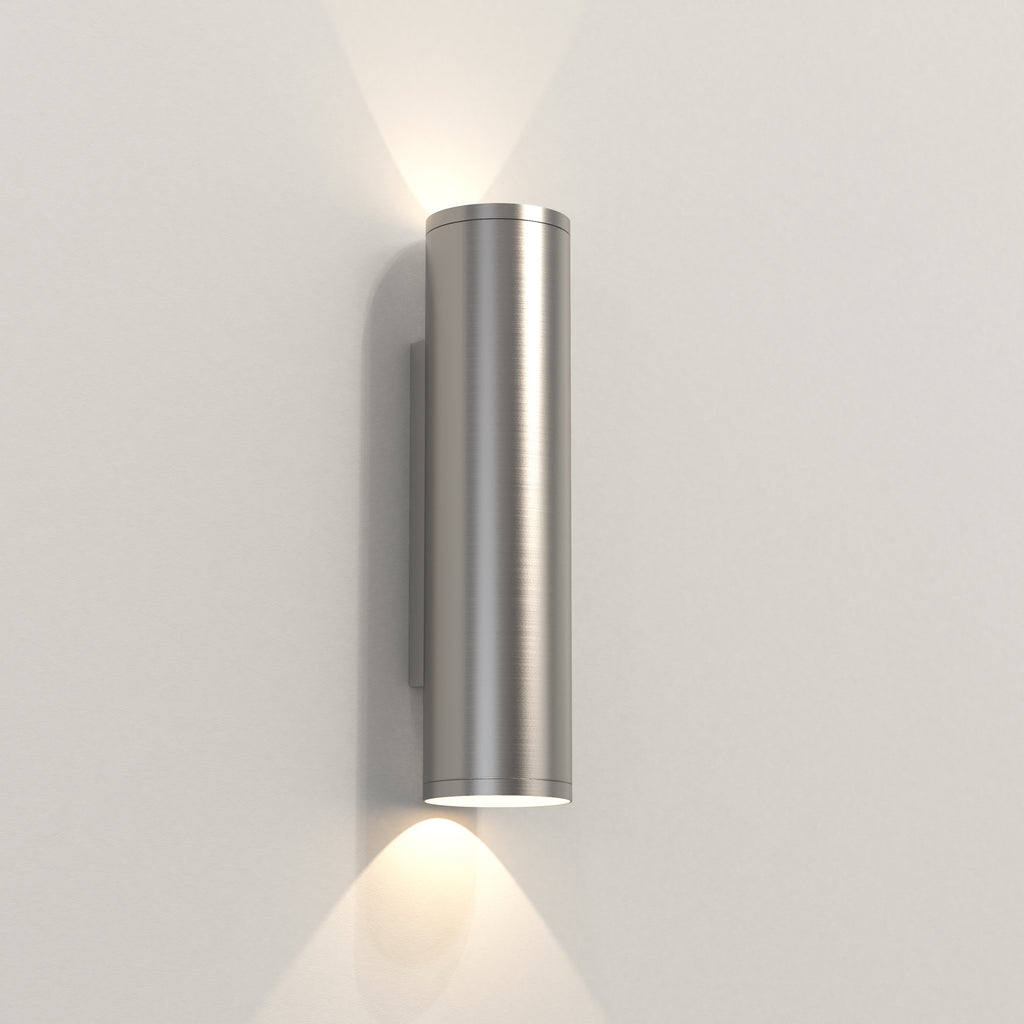 Astro Ava 300 Coastal Wall Light in Brushed Stainless Steel