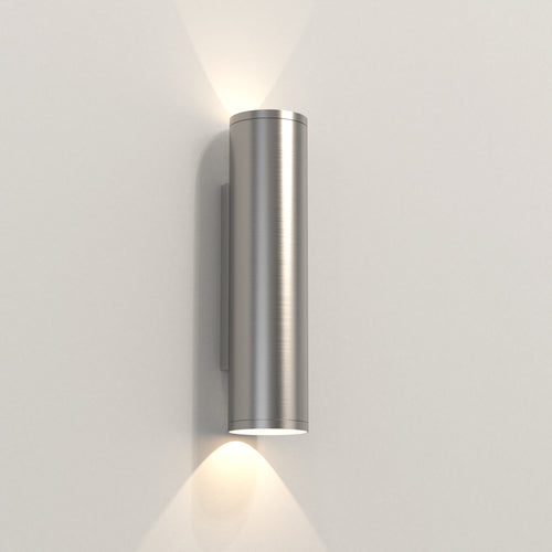 Astro Ava 300 Coastal Wall Light in Brushed Stainless Steel