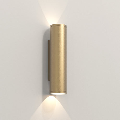 Astro Ava 300 Outdoor Wall Light in Solid Brass
