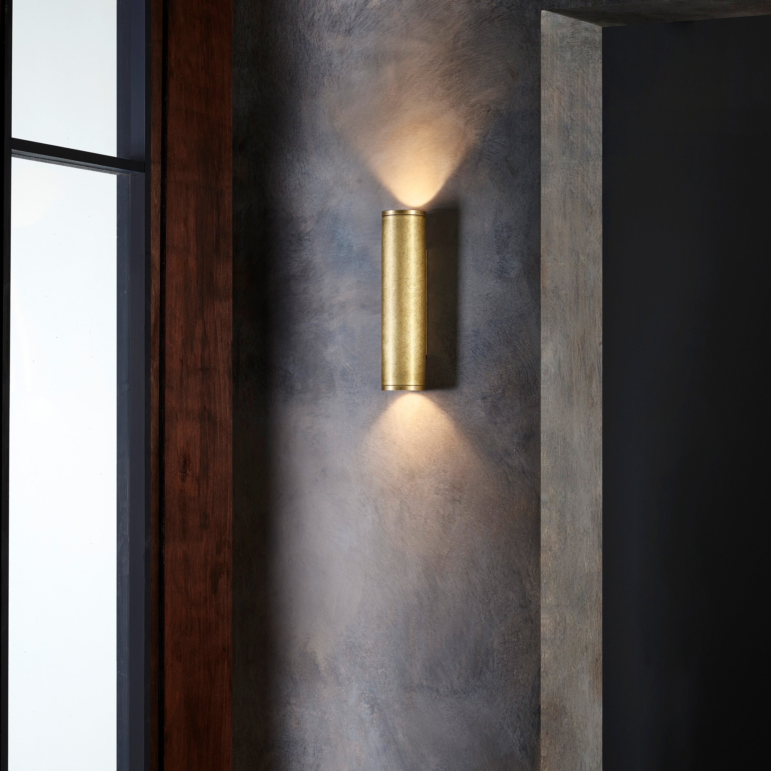 Astro Ava 300 Outdoor Wall Light in Solid Brass