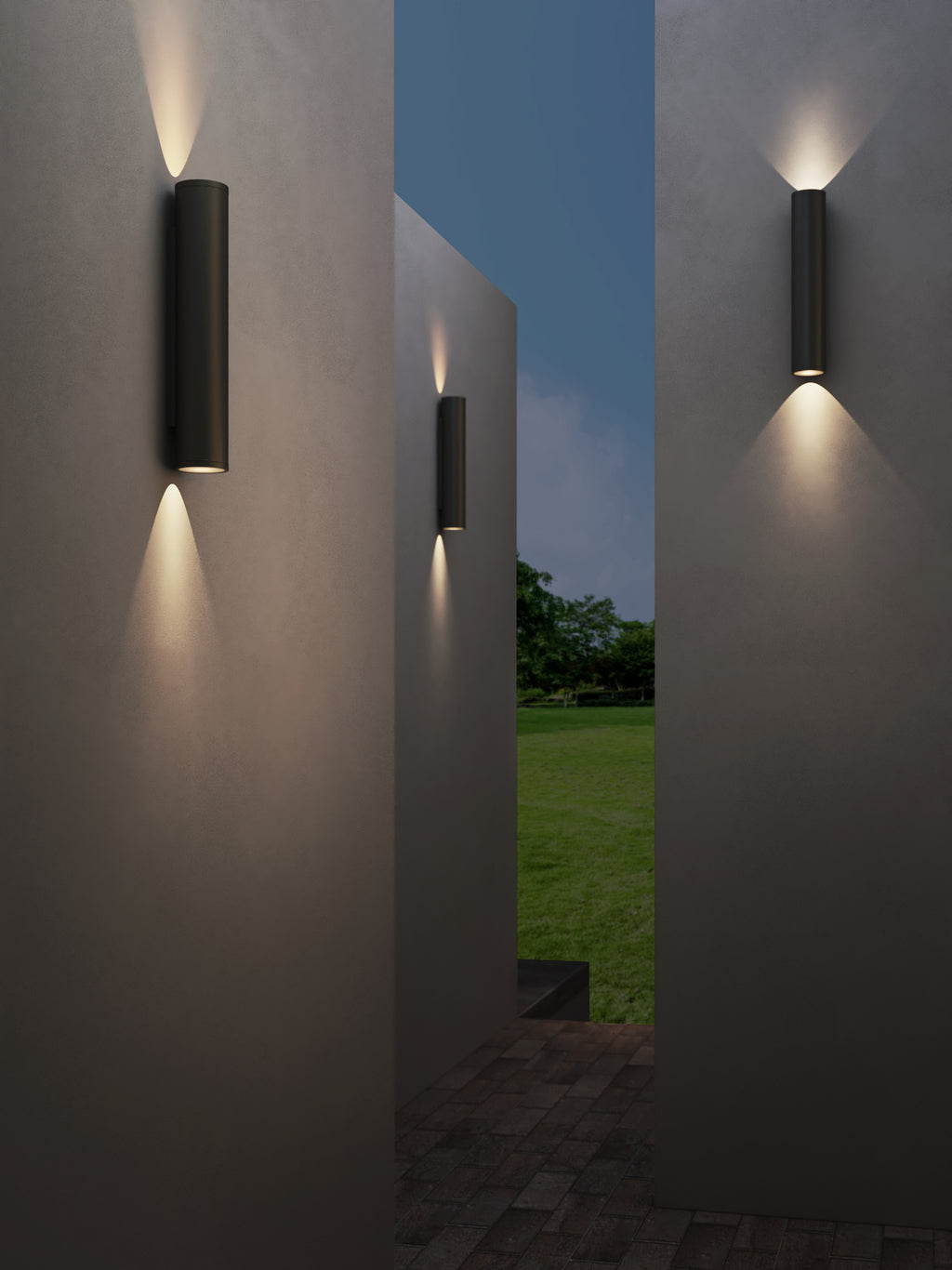 Astro Ava 400 Outdoor Wall Light in Textured Black