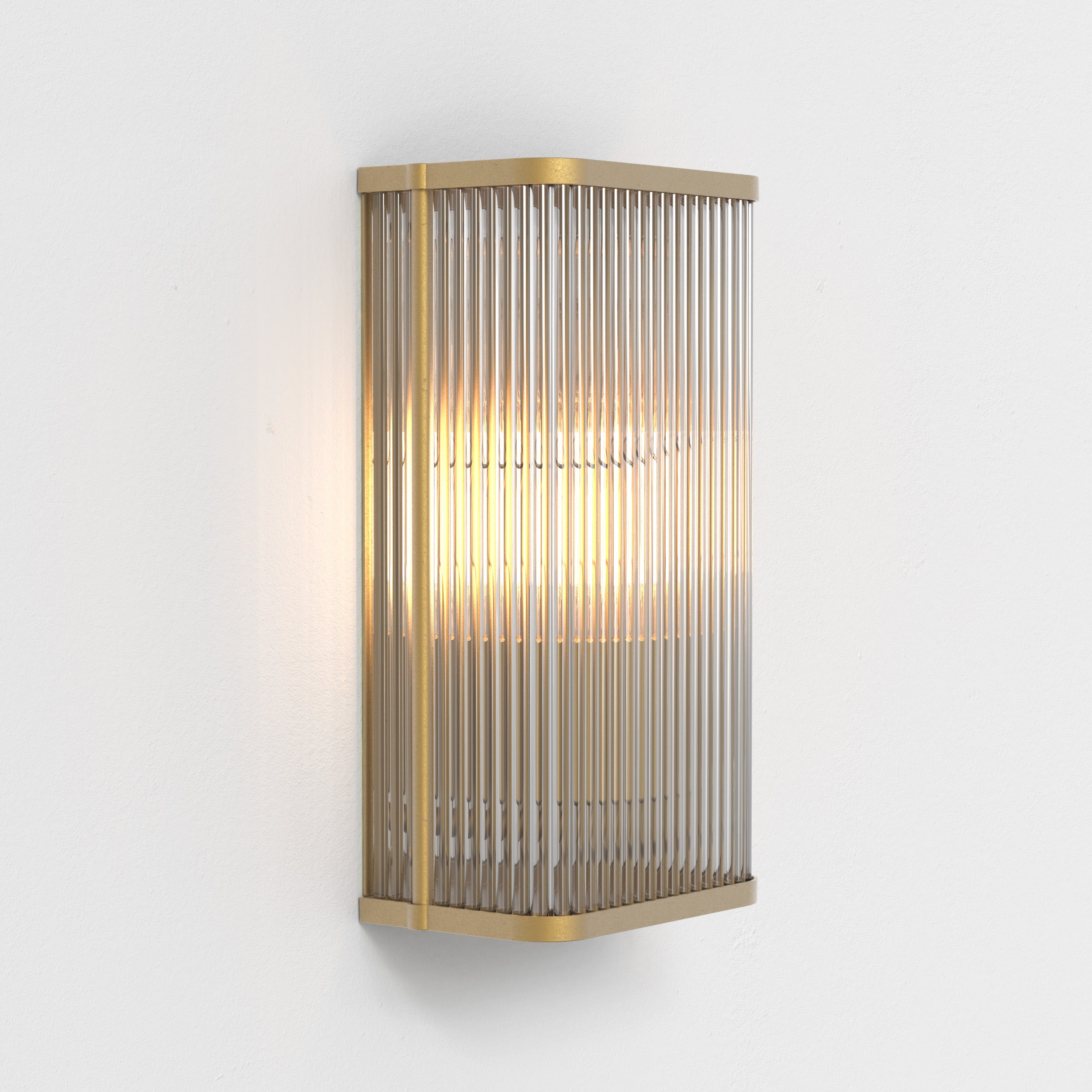 Astro Avignon Square 300 Wall Light in Antique Brass