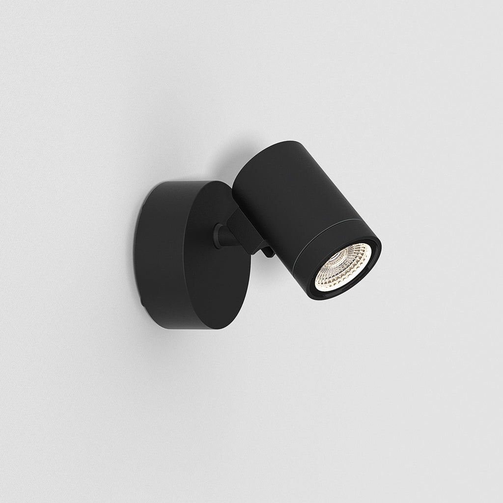 Astro Bayville Outdoor Single Spotlight in Textured Black IP65