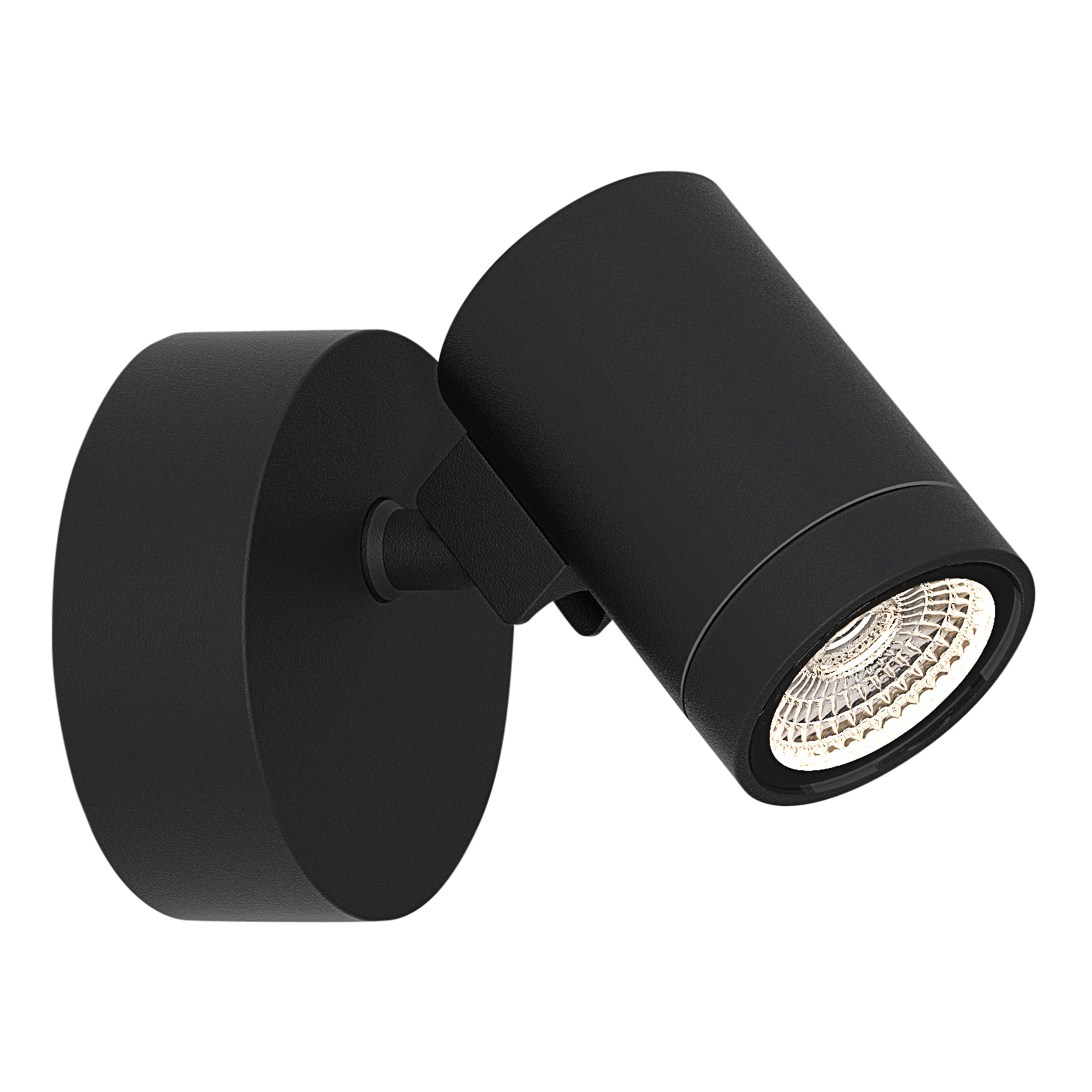Astro Bayville Outdoor Single Spotlight in Textured Black IP65