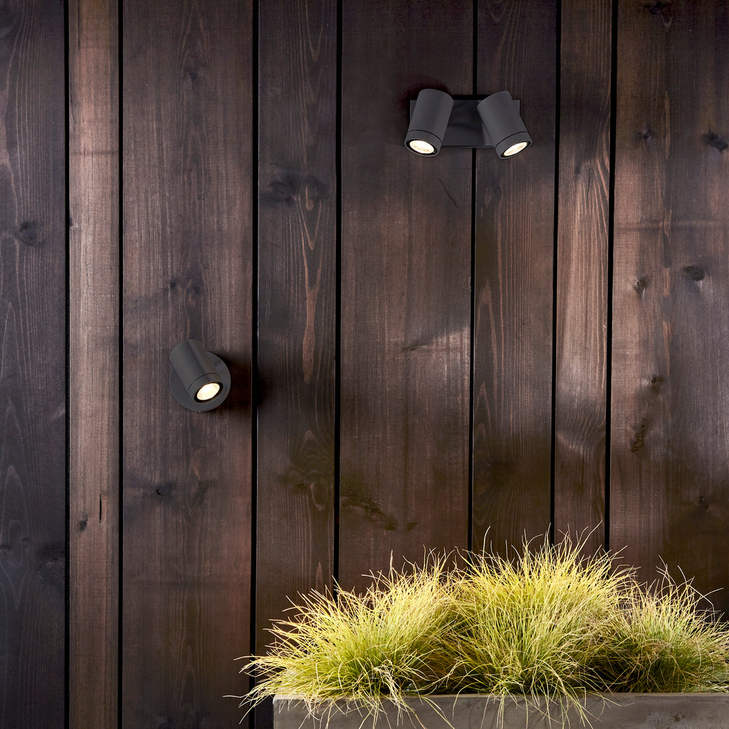 Astro Bayville Outdoor Single Spotlight in Textured Black IP65