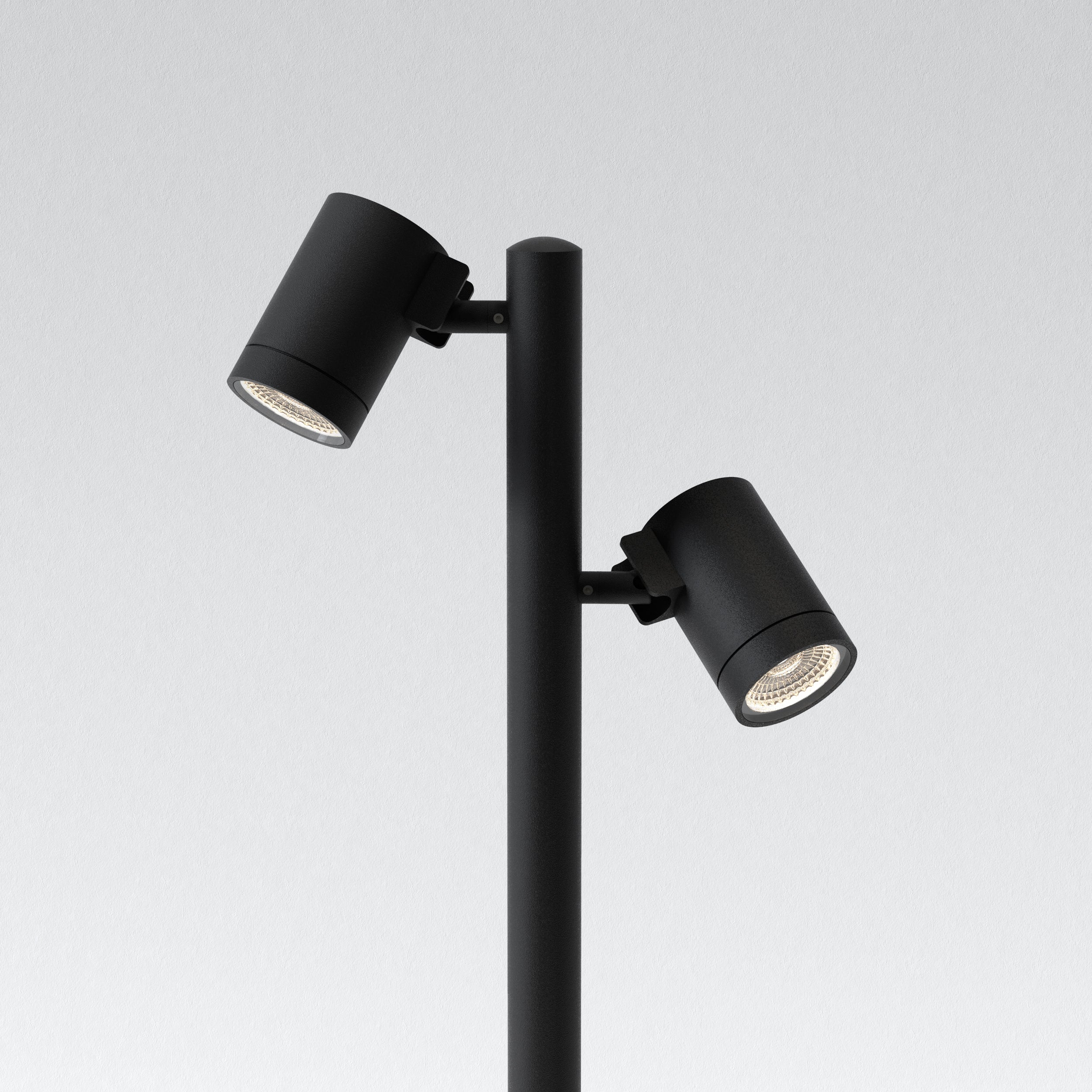 Astro Bayville Outdoor Twin Spotlight in Textured Black