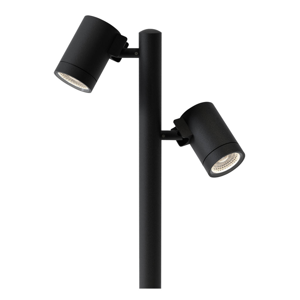 Astro Bayville Outdoor Twin Spotlight in Textured Black