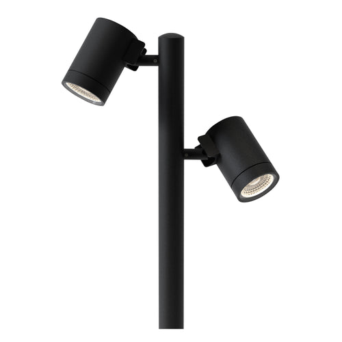 Astro Bayville Outdoor Twin Spotlight in Textured Black