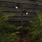 Astro Bayville Outdoor Twin Spotlight in Textured Black