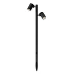 Astro Bayville Outdoor Twin Spotlight in Textured Black