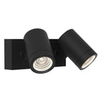 Astro Bayville Twin Spot Outdoor Spotlight in Textured Black IP65