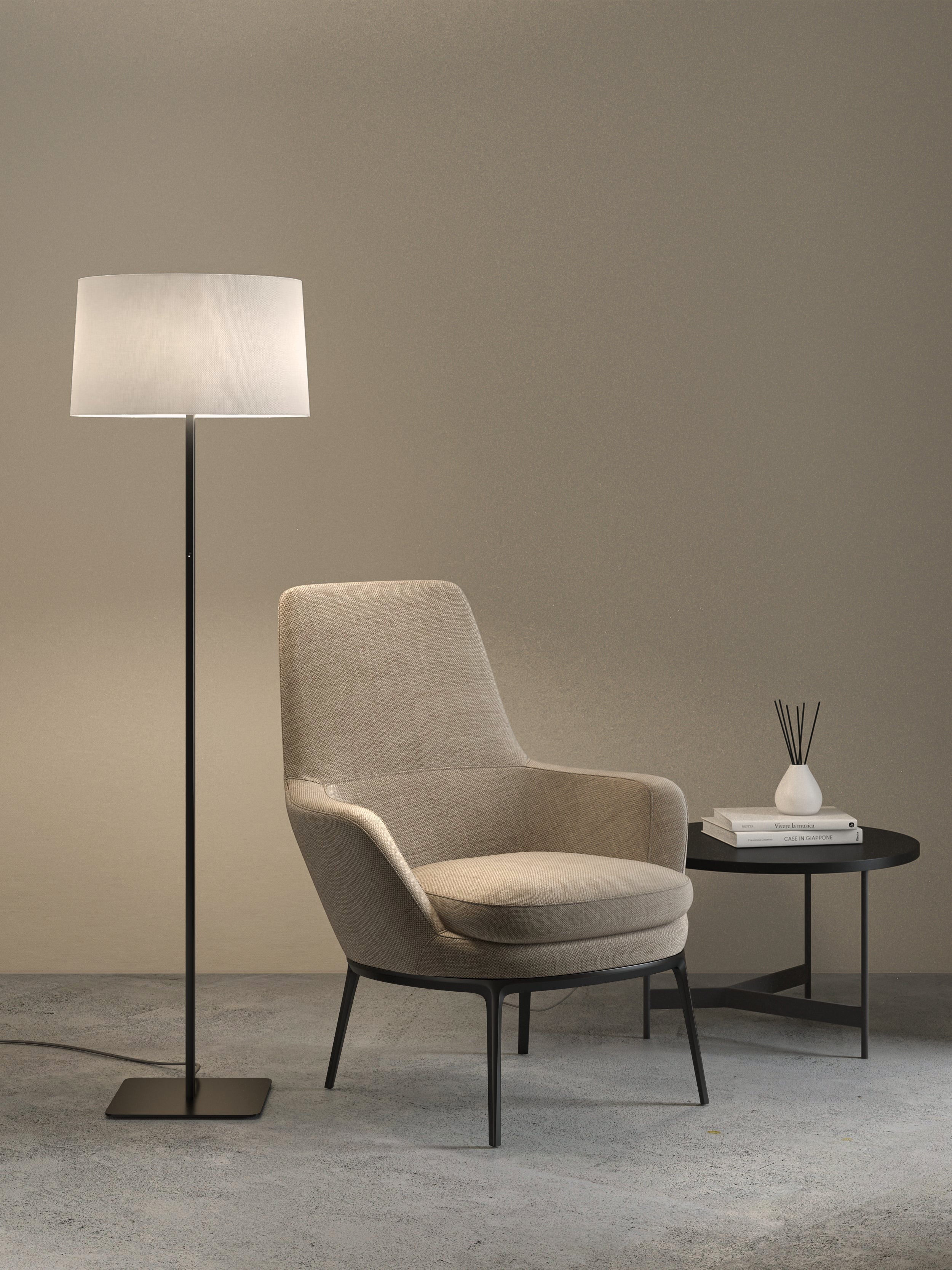 Astro Beaumont Floor Lamp in Matt Black REQUIRES SHADE