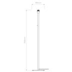 Astro Beaumont Floor Lamp in Matt Black REQUIRES SHADE