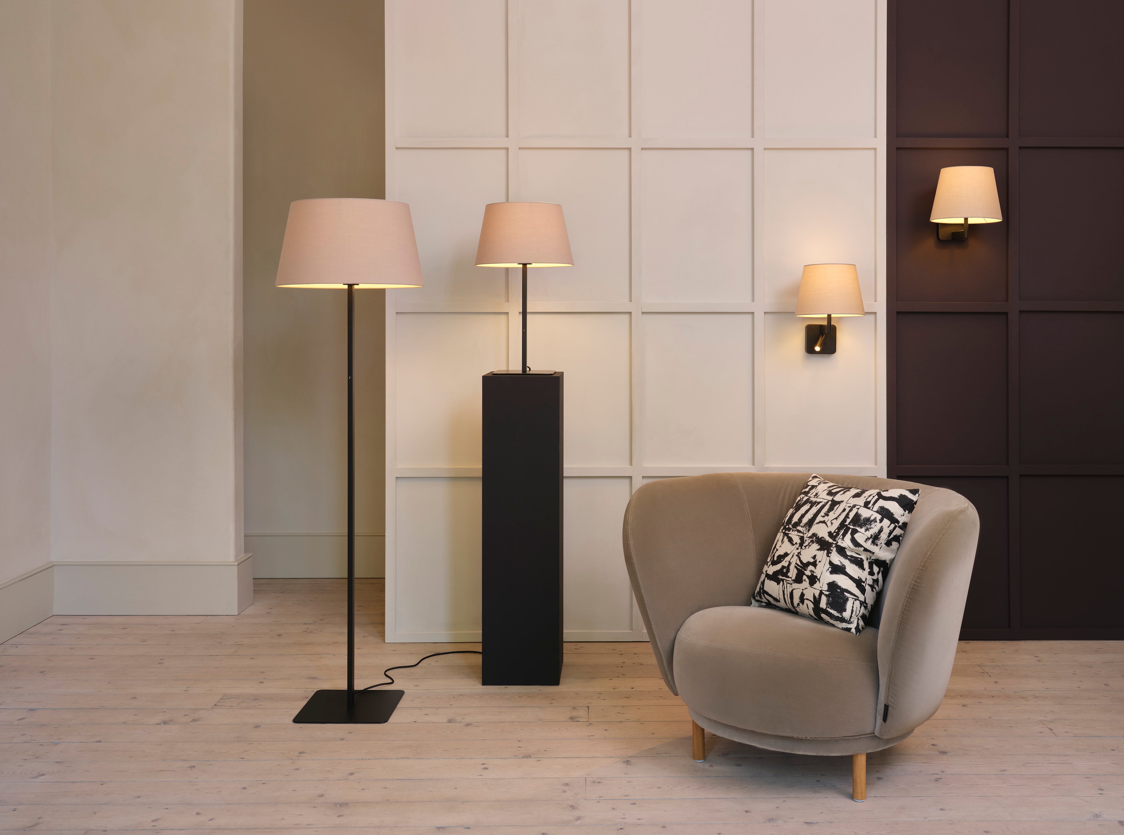 Astro Beaumont Table Lamp in Matt Black REQUIRES SHADE