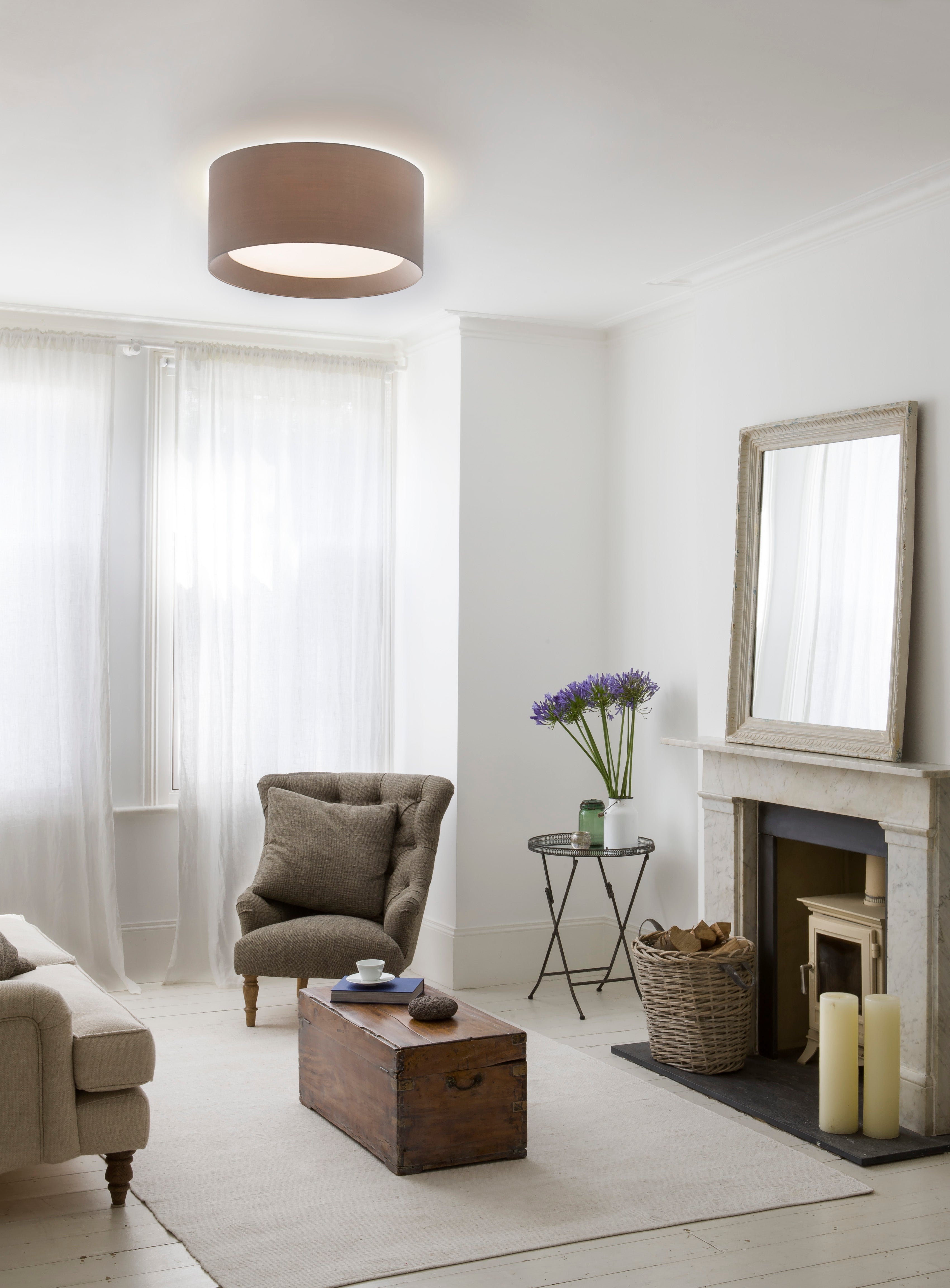 Astro Bevel Round 600 Shade in Oyster