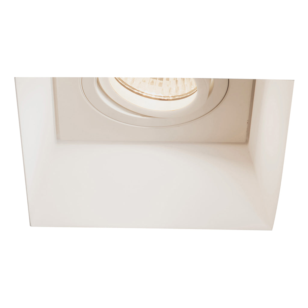 Astro Blanco Square Adjustable Downlight in Plaster 1253007