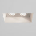 Astro Blanco Twin Adjustable Downlight in Plaster 1253006