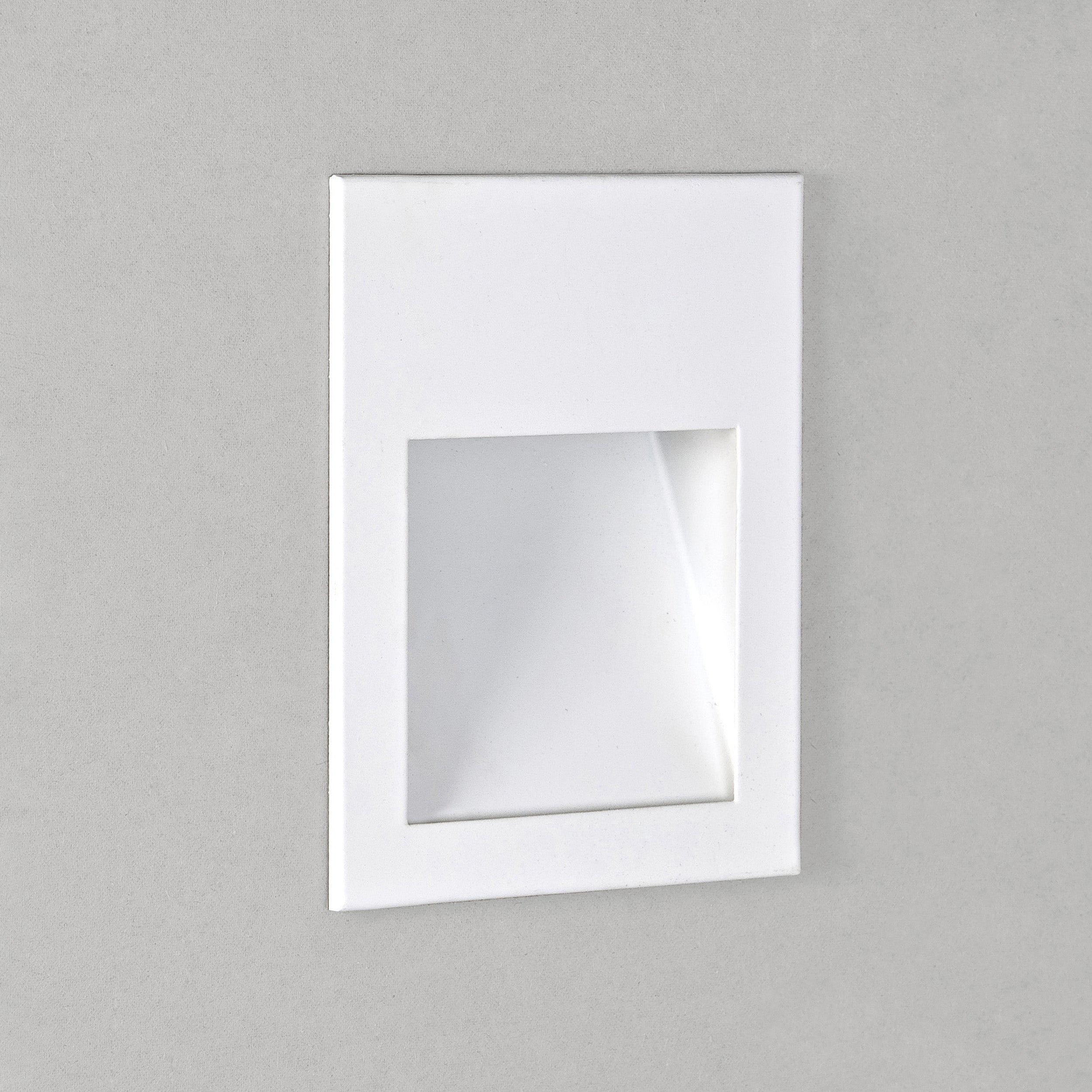 Astro Borgo 90 Recessed Wall Light in Matt White 2700K - DRIVER REQUIRED