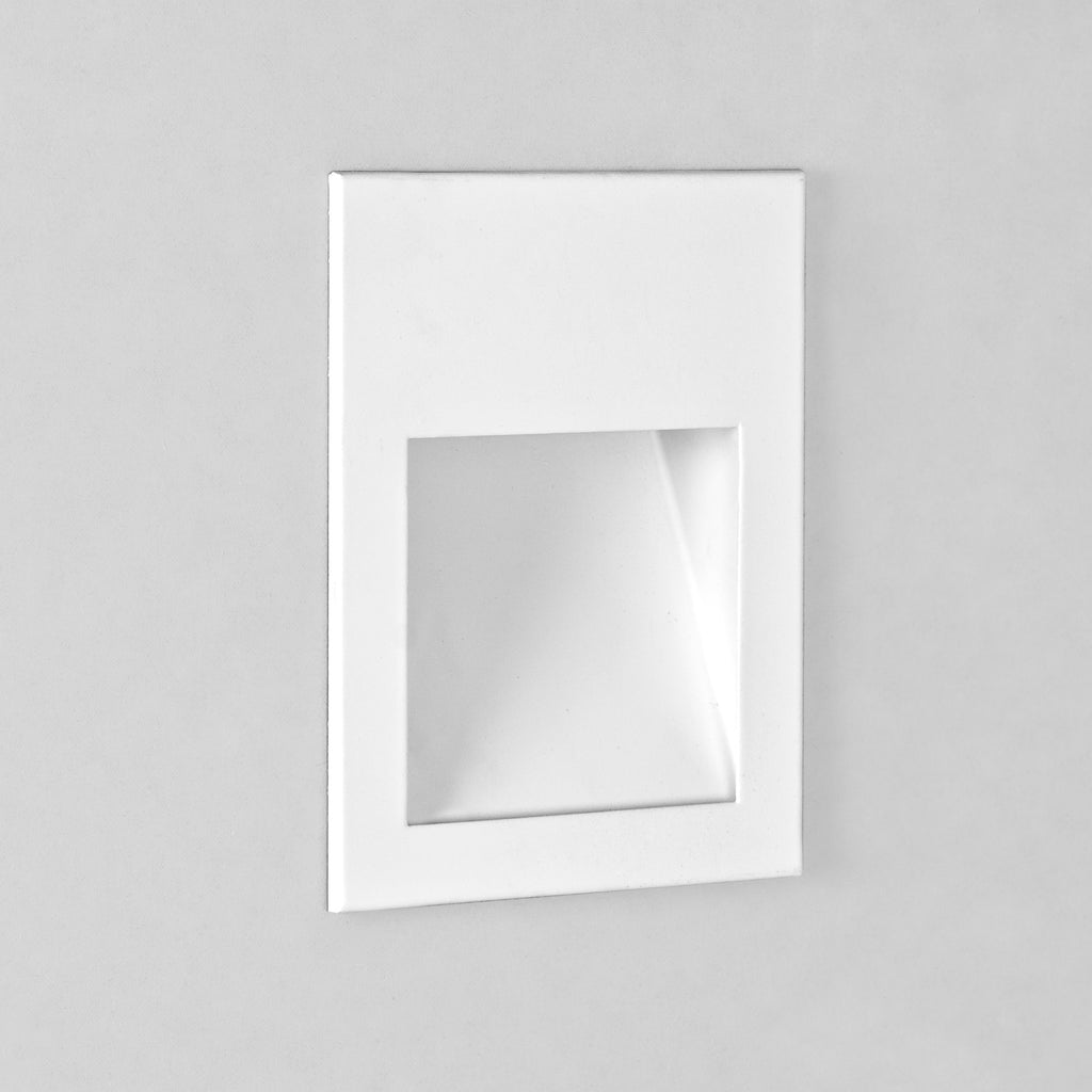 Astro Borgo 90 Recessed Wall Light in Matt White 3000K - DRIVER REQUIRED