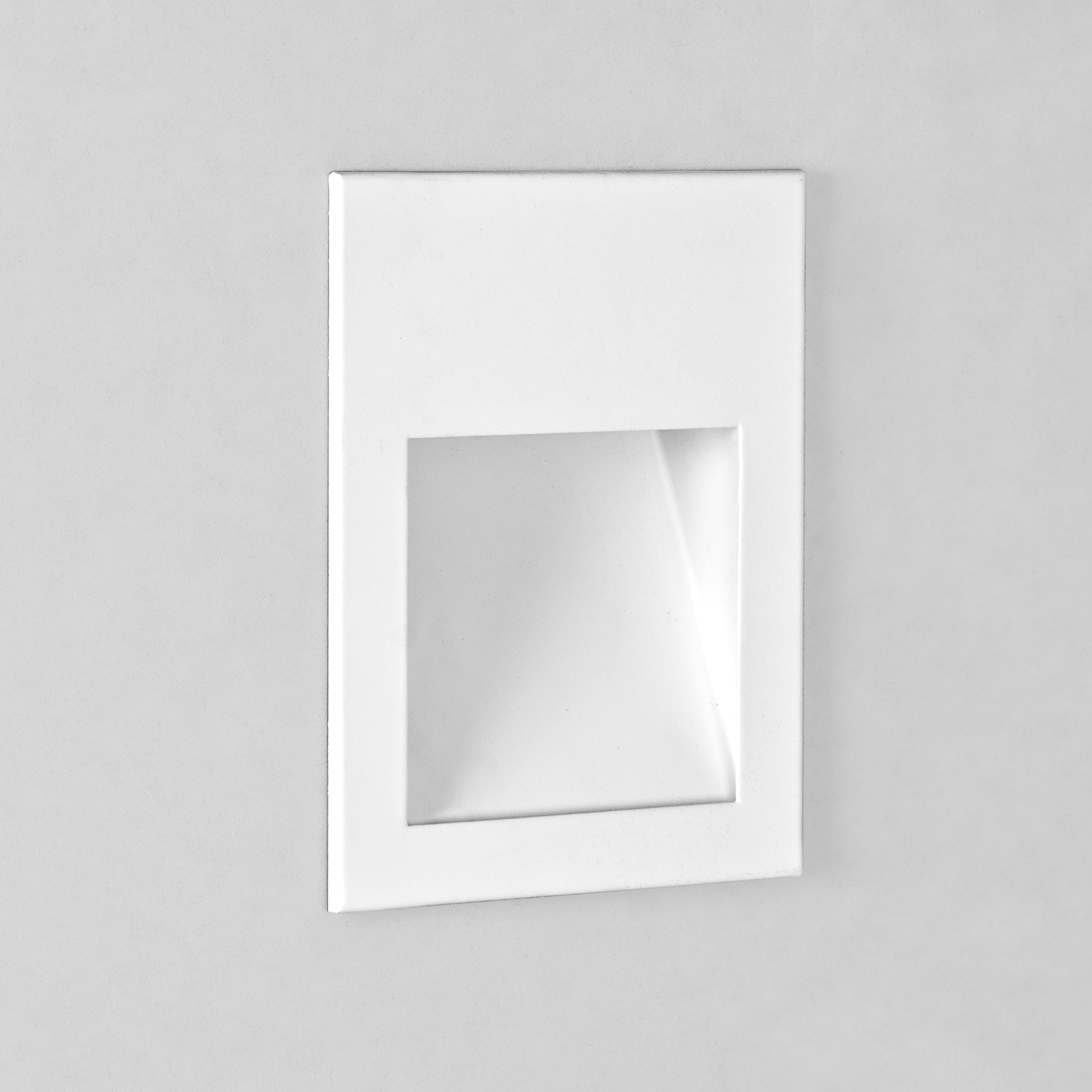 Astro Borgo 90 Recessed Wall Light in Matt White 3000K - DRIVER REQUIRED