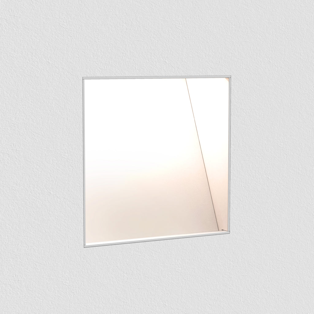 Astro Borgo Trimless 65 Square Recessed Wall Light in Matt White - DRIVER REQUIRED 1212008