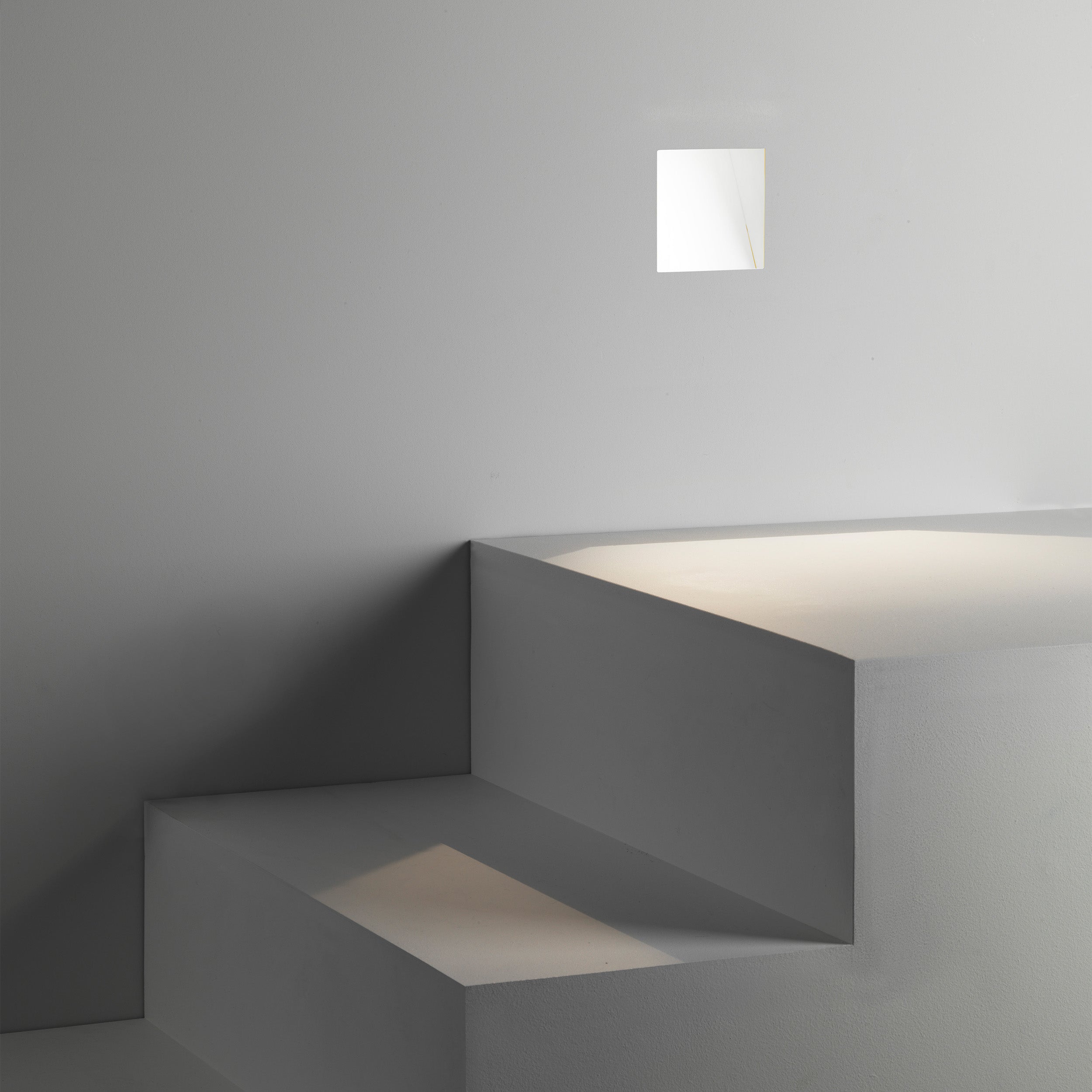 Astro Borgo Trimless 65 Square Recessed Wall Light in Matt White - DRIVER REQUIRED 1212008