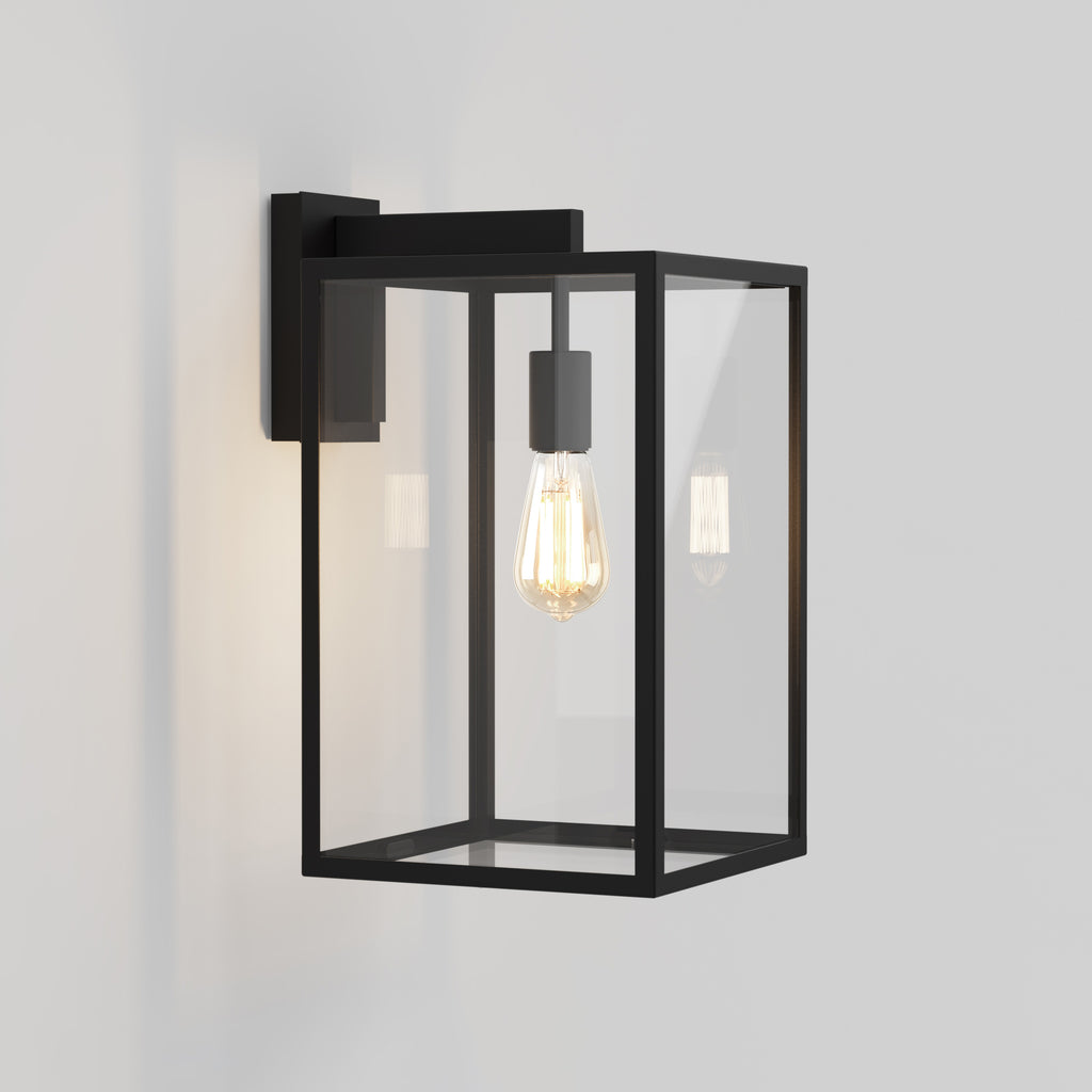 Astro Box 450 Outdoor Porch Wall Lantern in Textured Black