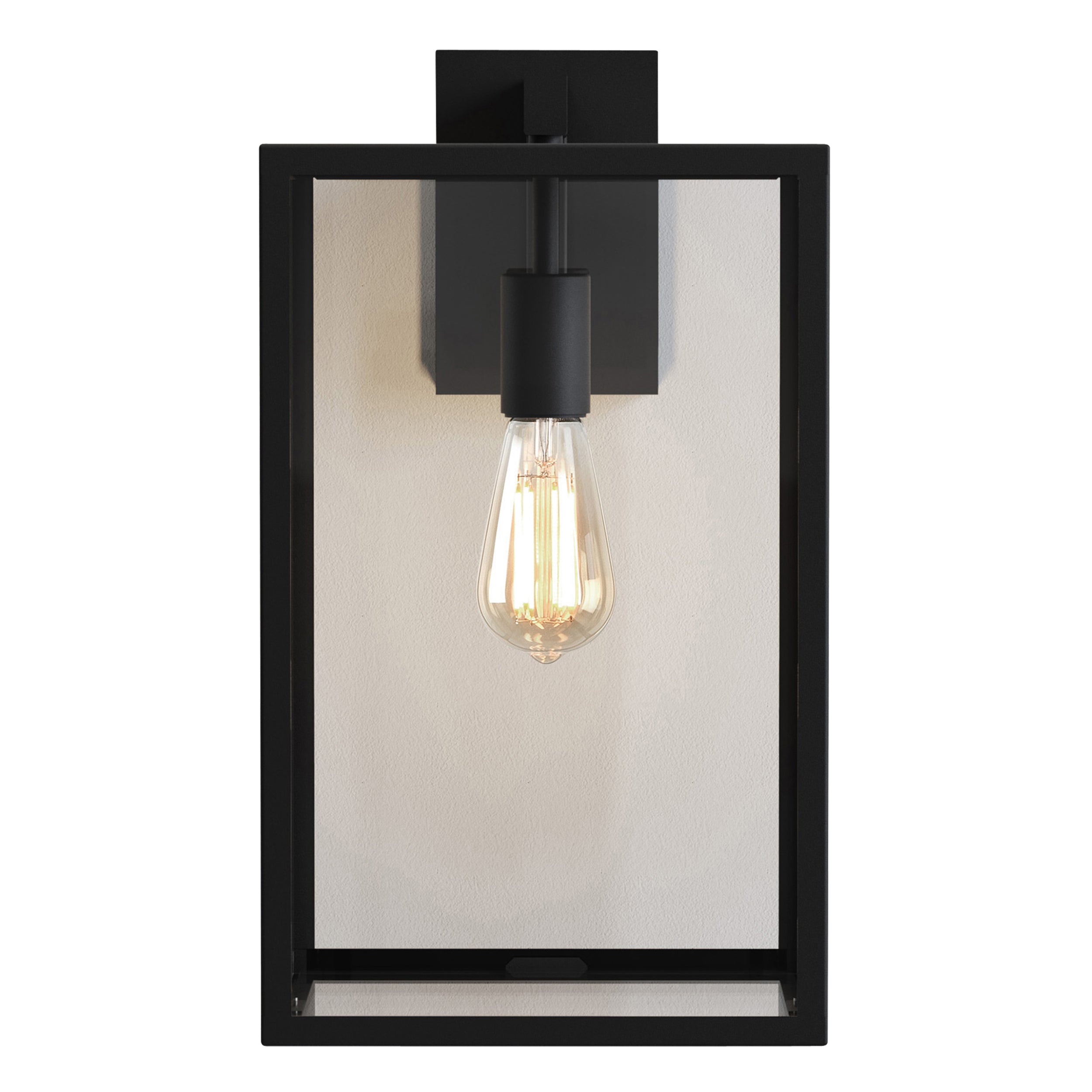 Astro Box 450 Outdoor Porch Wall Lantern in Textured Black