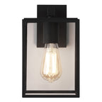Astro Box Lantern 270 Outdoor Porch Wall Light in Textured Black