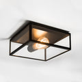 Astro Bronte Outdoor Porch Ceiling Light in Matt Black