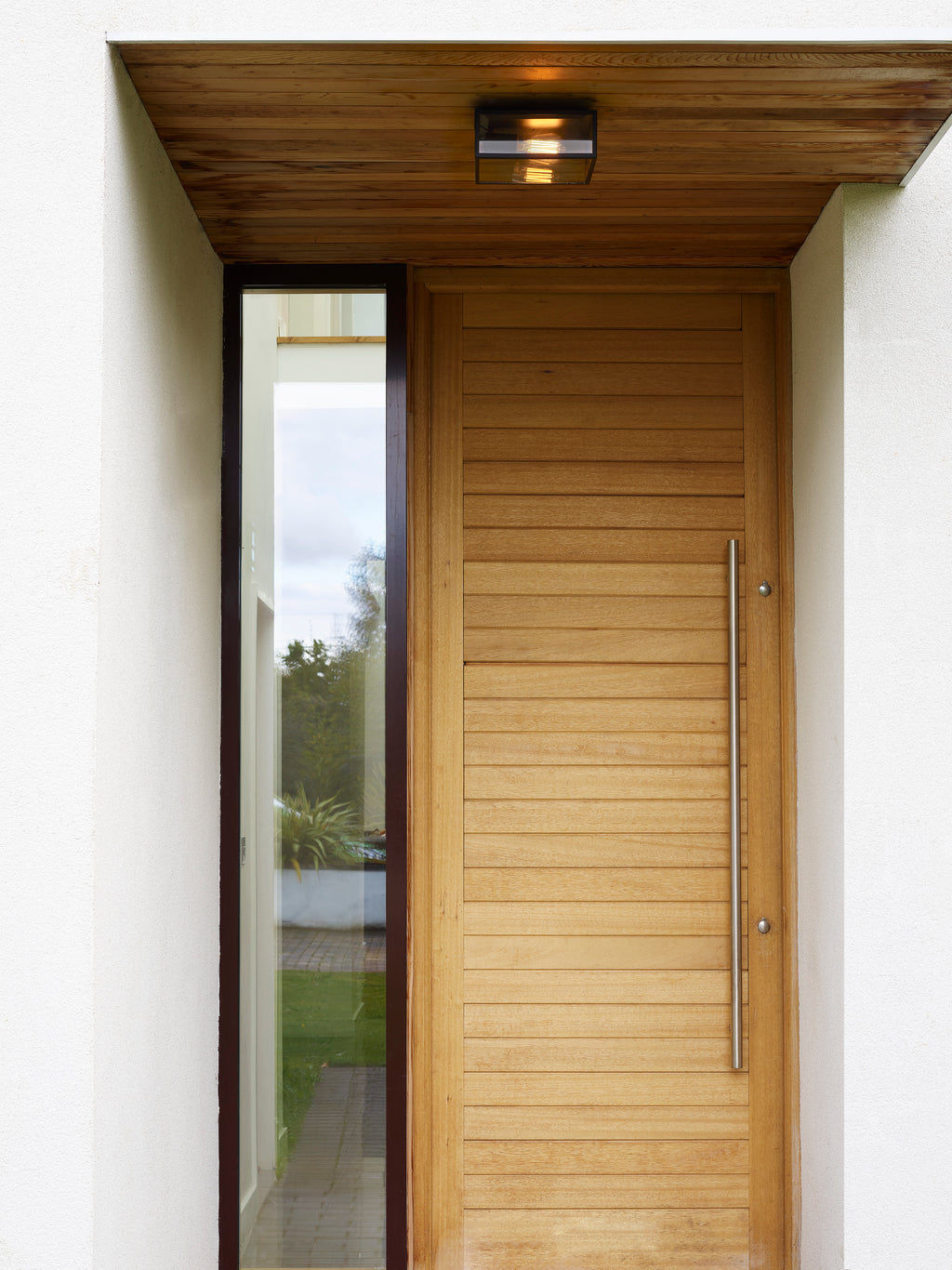 Astro Bronte Outdoor Porch Ceiling Light in Matt Black