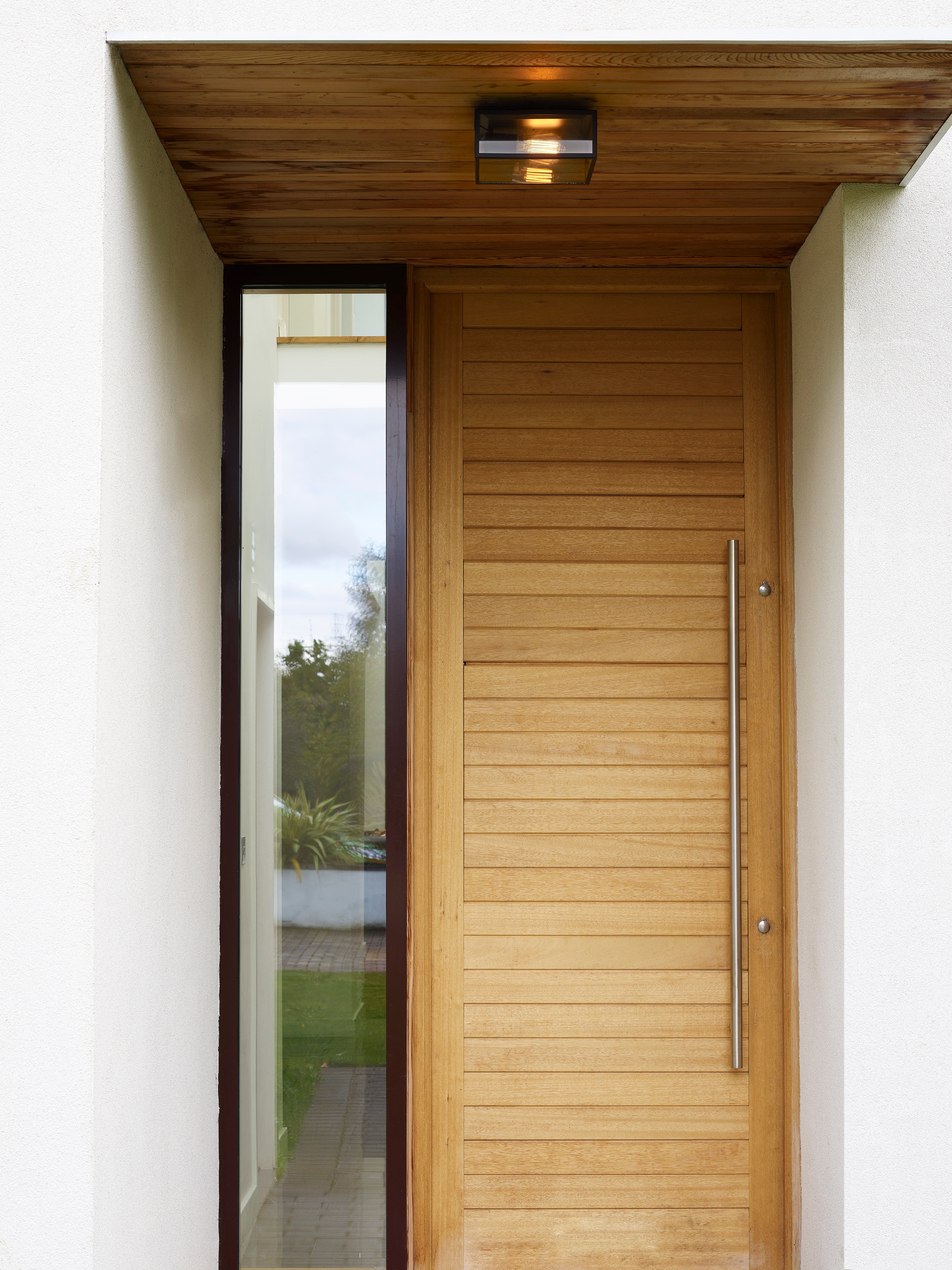 Astro Bronte Outdoor Porch Ceiling Light in Matt Black