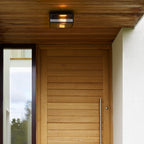 Astro Bronte Outdoor Porch Ceiling Light in Matt Black