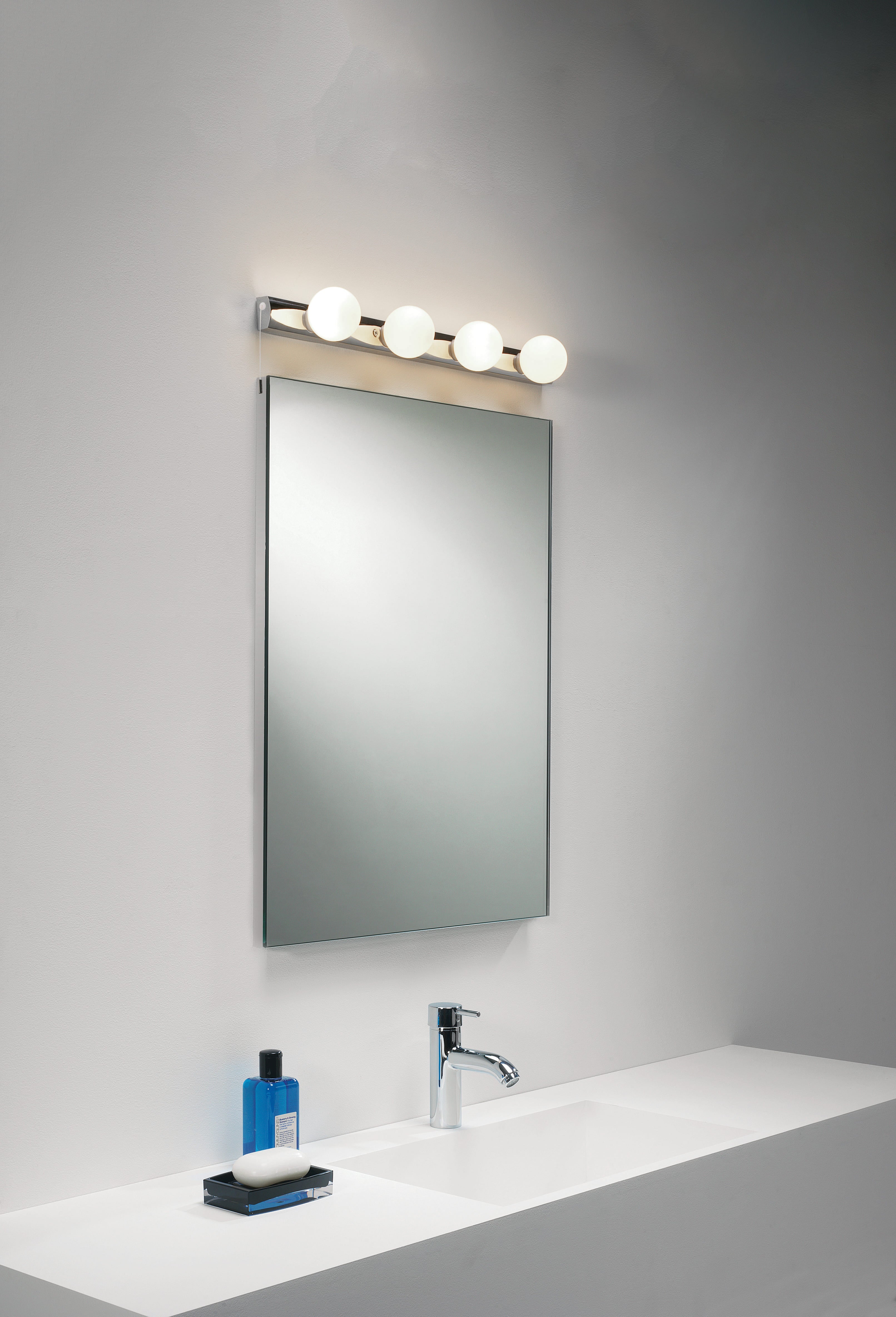Astro Cabaret II 4 Light Bathroom Wall Light in Polished Chrome