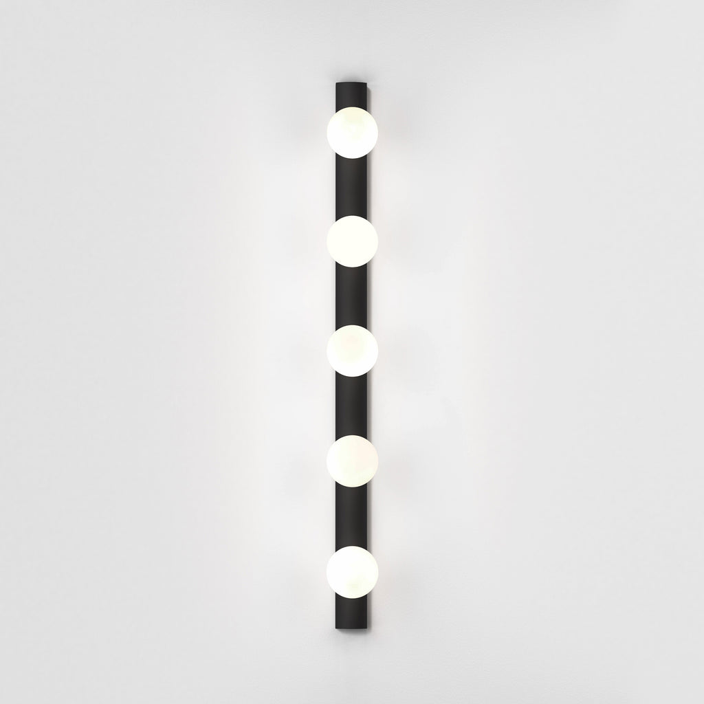 Astro Cabaret II 5 Light Bathroom Wall Light in Matt Black