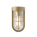 Astro Cabin Outdoor Wall Light in Antique Brass