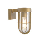 Astro Cabin Outdoor Wall Light in Antique Brass