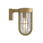 Astro Cabin Outdoor Wall Light in Antique Brass