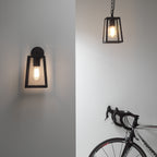 Astro Calvi 215 Outdoor Porch Pendant in Textured Black