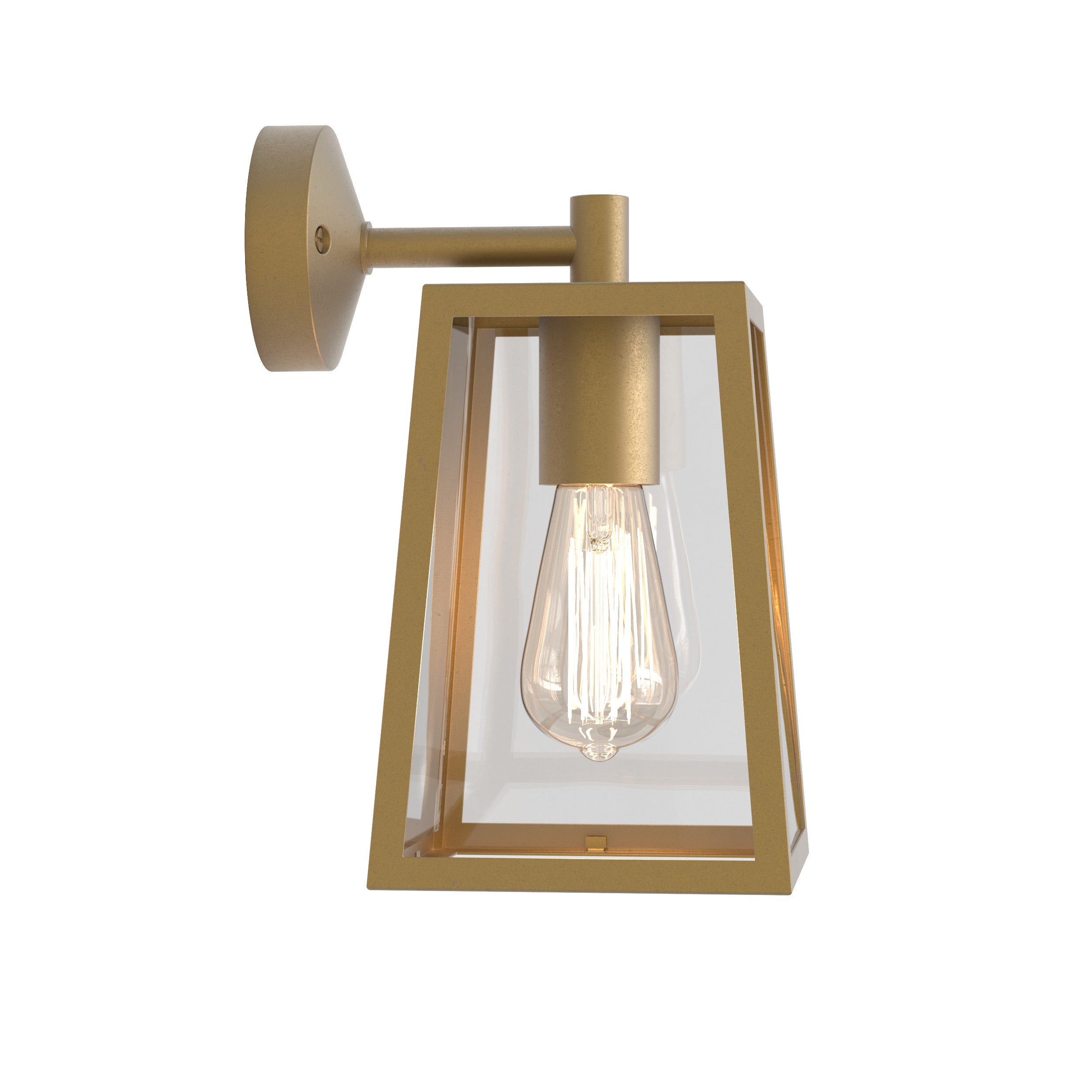 Astro Calvi 215 Outdoor Porch Wall Light in Antique Brass