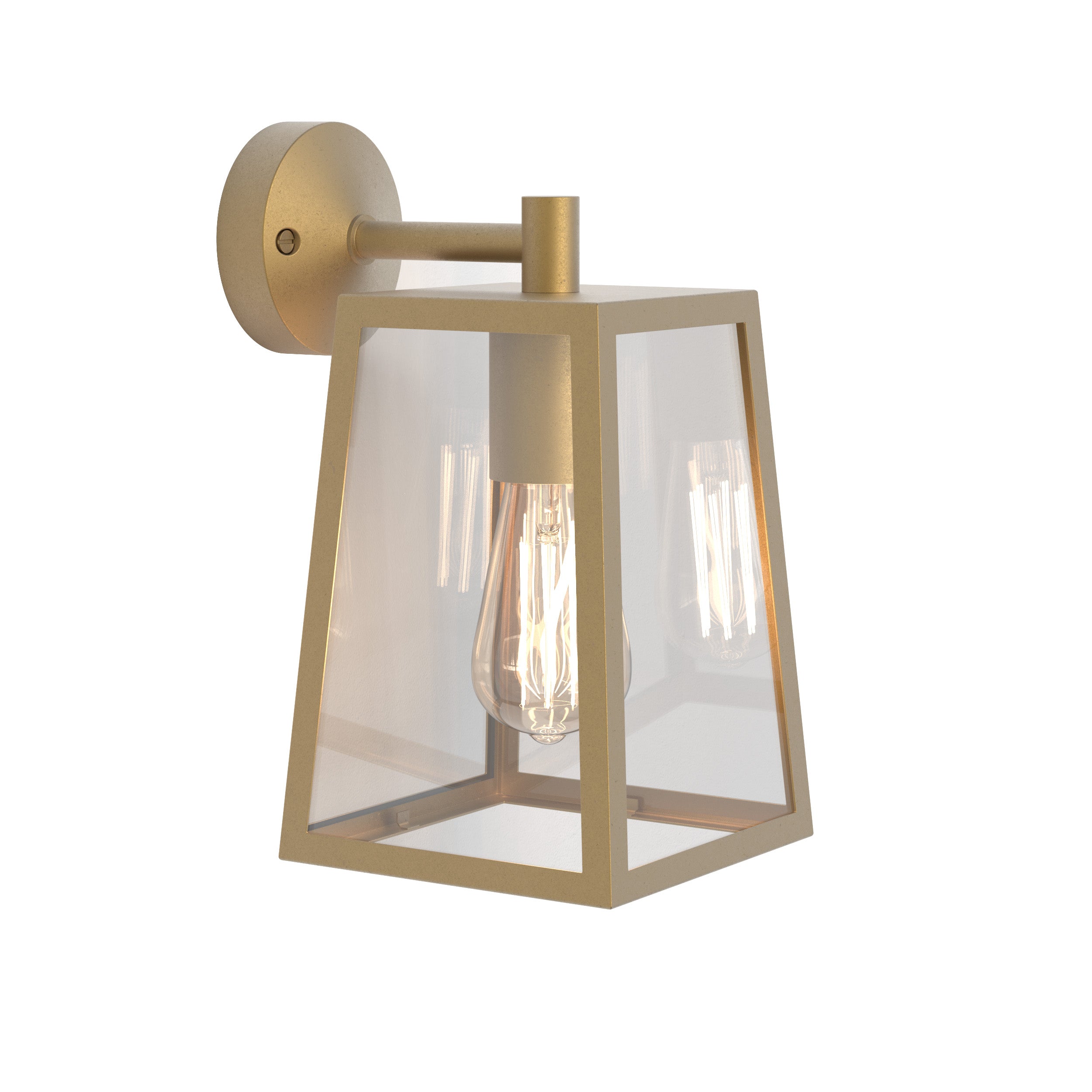 Astro Calvi 215 Outdoor Porch Wall Light in Antique Brass
