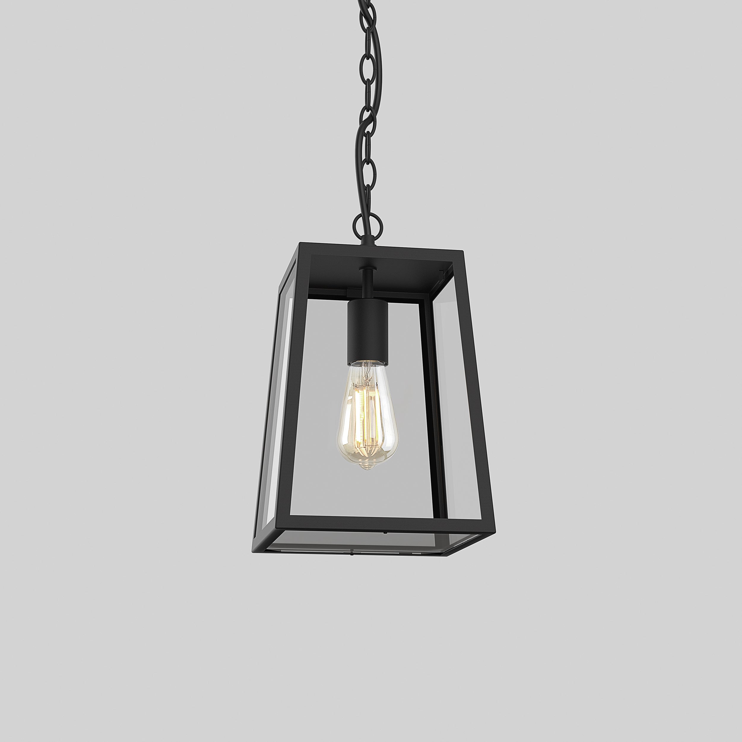 Astro Calvi 305 Porch Pendant Light in Textured Black