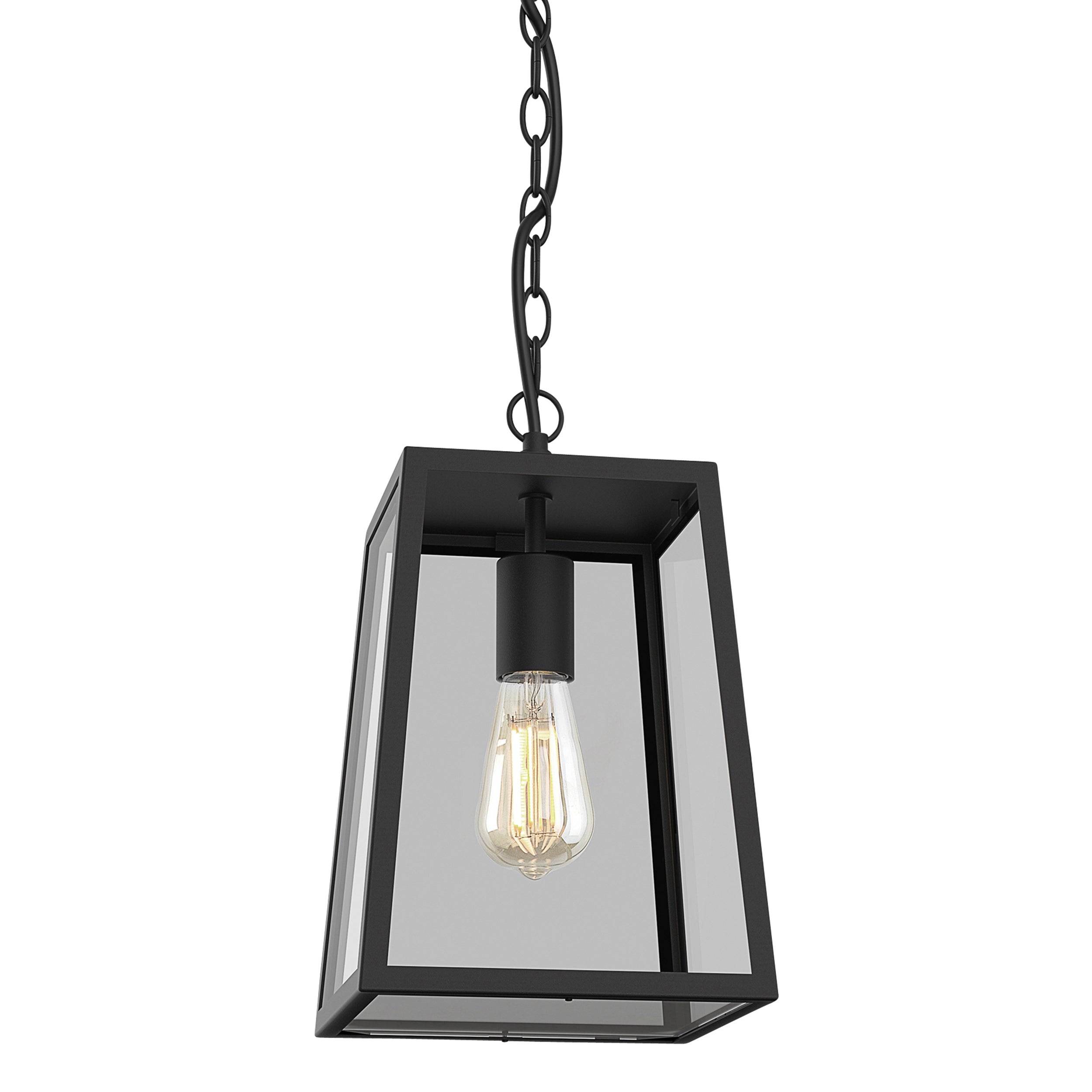 Astro Calvi 305 Porch Pendant Light in Textured Black