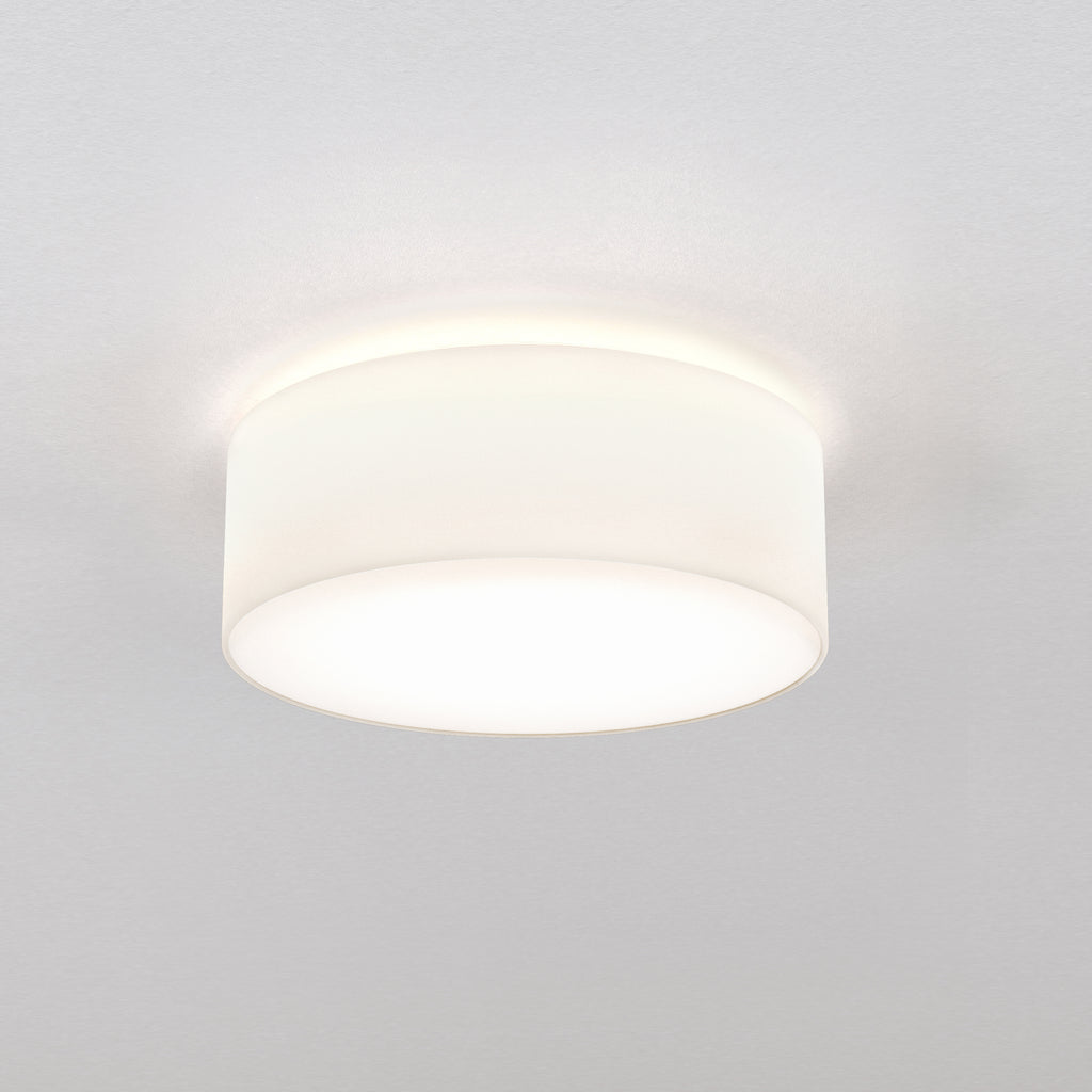 Astro Cambria 380 Ceiling Light in White Fabric