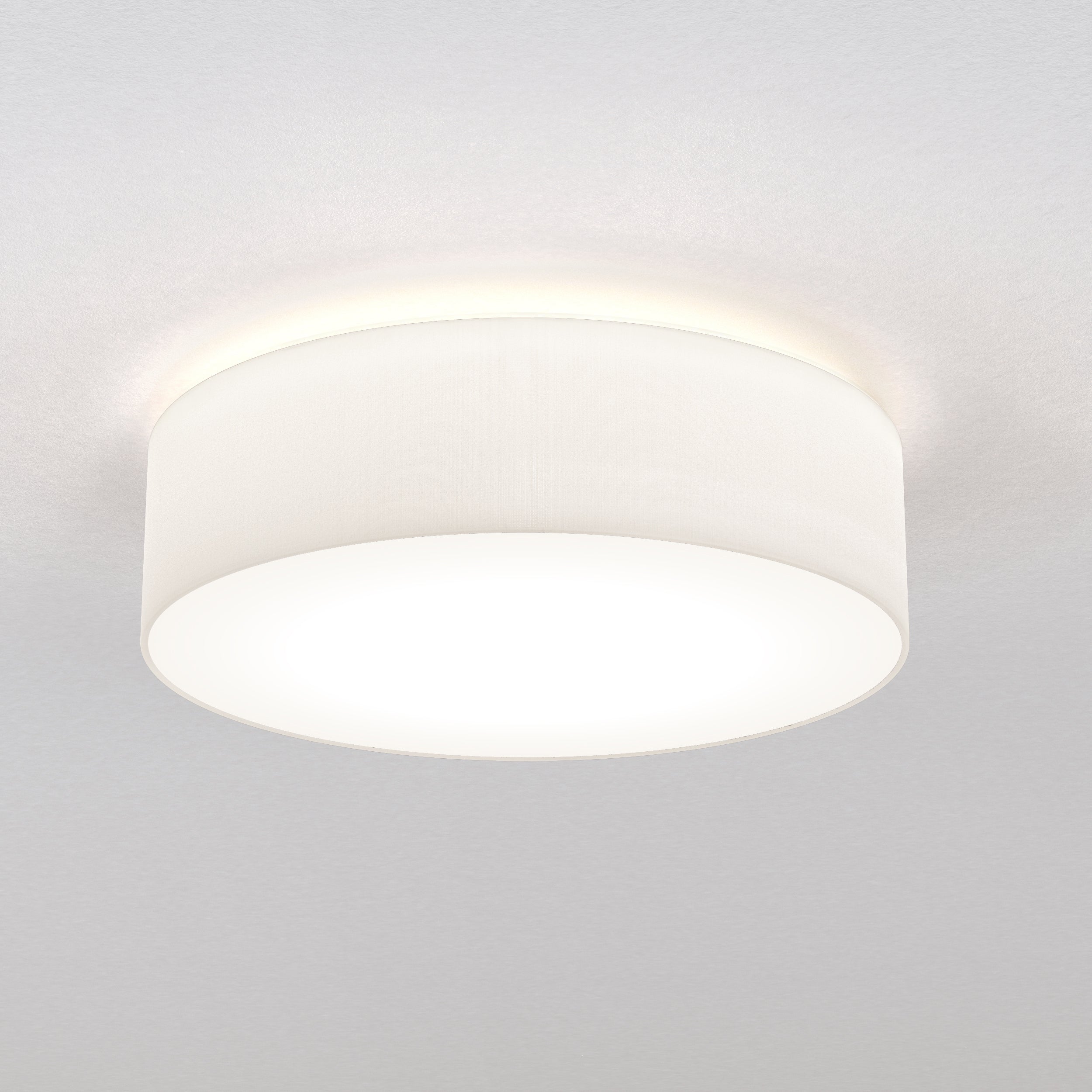 Astro Cambria 480 Ceiling Light in White Fabric