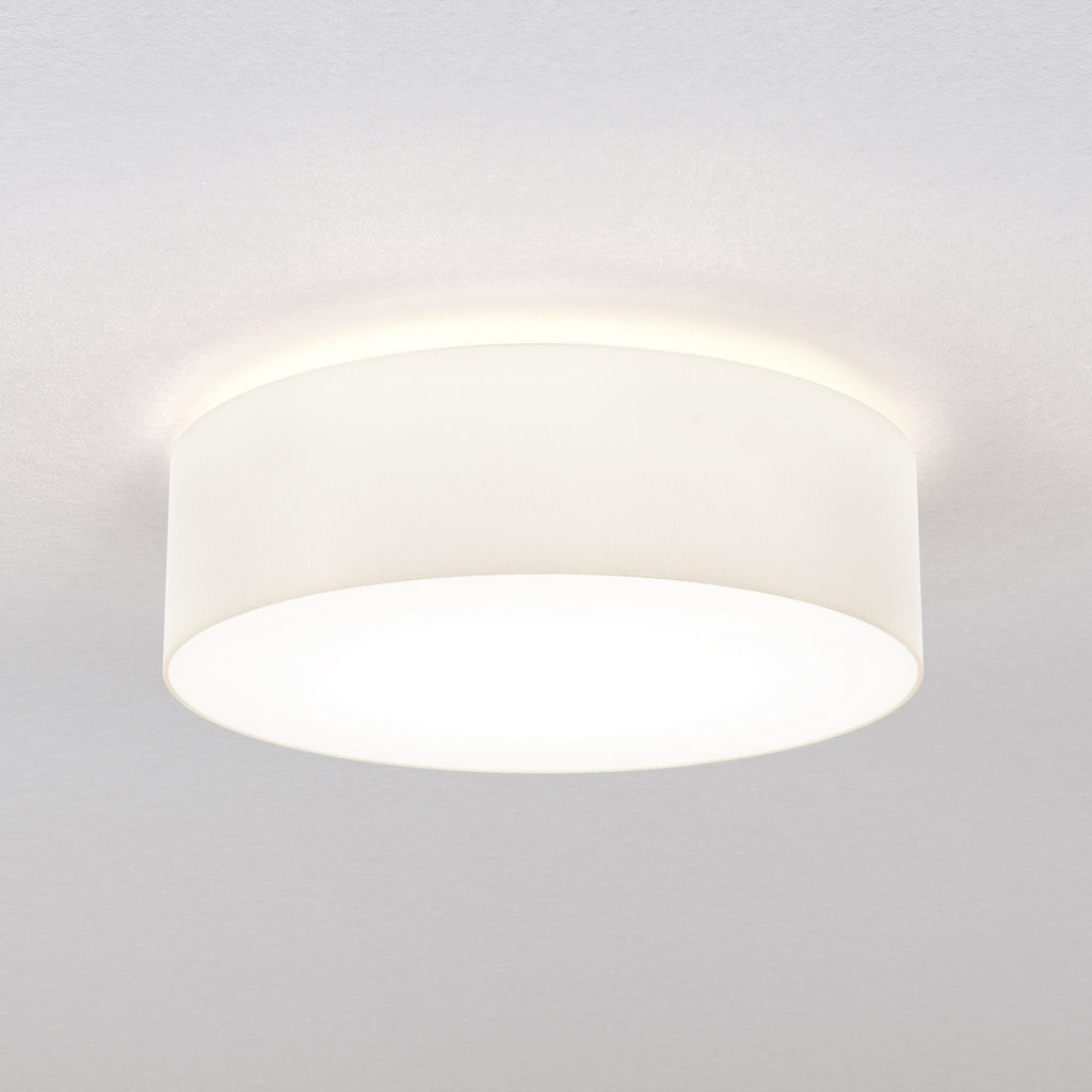 Astro Cambria 580 Ceiling Light in White Fabric