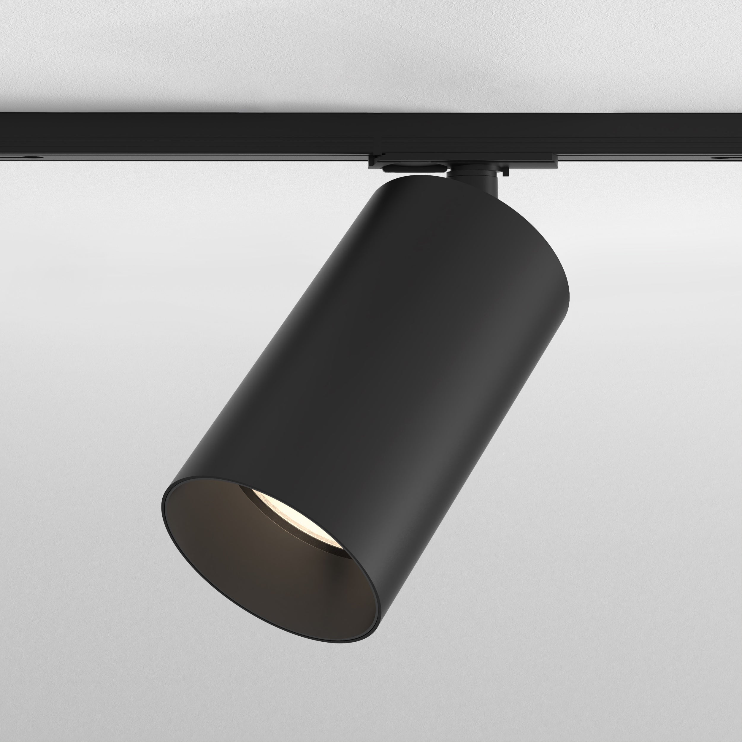 Astro Can 100 Track Light in Matt Black